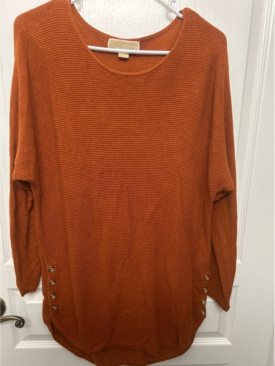 Michael Kors Sweaters - Michael Kors Long Sleeve Knit Sweater Dress in Burnt Orange, Size Large